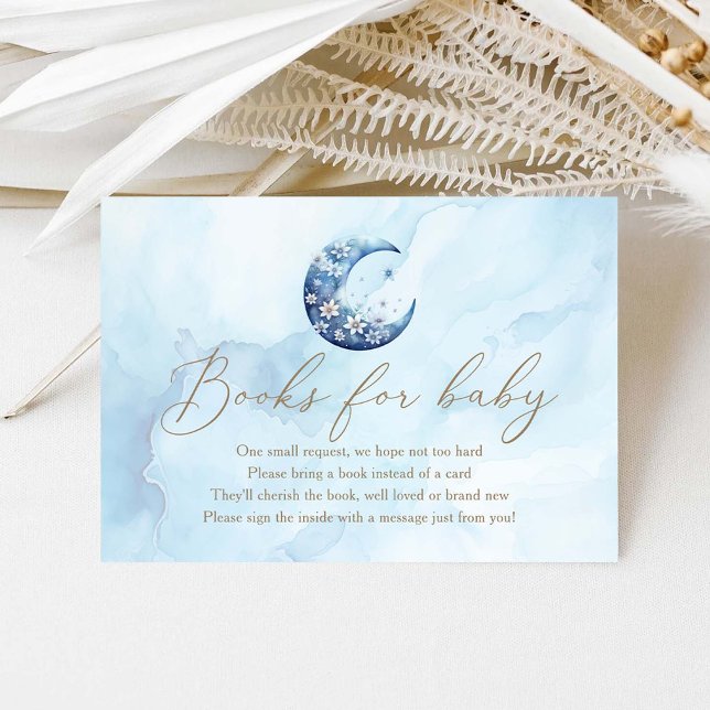 Wir sind über dem Mond und haben Boy-Duschbücher f Begleitkarte (Von Creator hochgeladen)