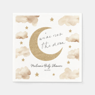 Wir sind über den Mond Boho Himmels-Baby-Party Serviette