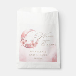 Wir sind über der Mond-Girl-Babydusche Geschenktütchen