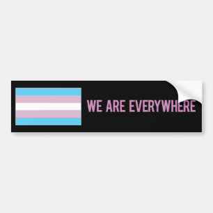 Wir sind überall Aufkleber (Transgender) Autoaufkleber