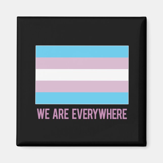 Wir sind überall Magnet (Transgender) (Vorne)