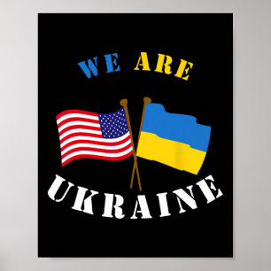 Wir Sind Ukraine T-Shirt Unterstützen Ukraine Ukra Poster