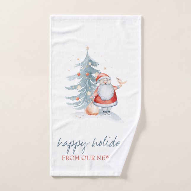 Wir sind umgezogen, der Pinienbaum des Weihnachtsm Badhandtuch Set (Handtuch)