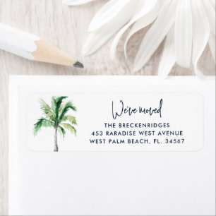 Wir sind umgezogen Palm Tree Beach Rücksendeadress