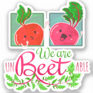 Wir sind unpassend - Punny Garden Aufkleber