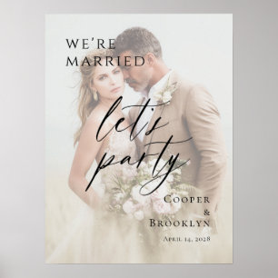 Wir sind verheiratet, lasst uns feiern Trauung-Fot Poster