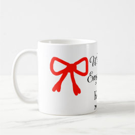 Wir sind verlobt hinzufügen Namensbuchstabe rot Bo Kaffeetasse