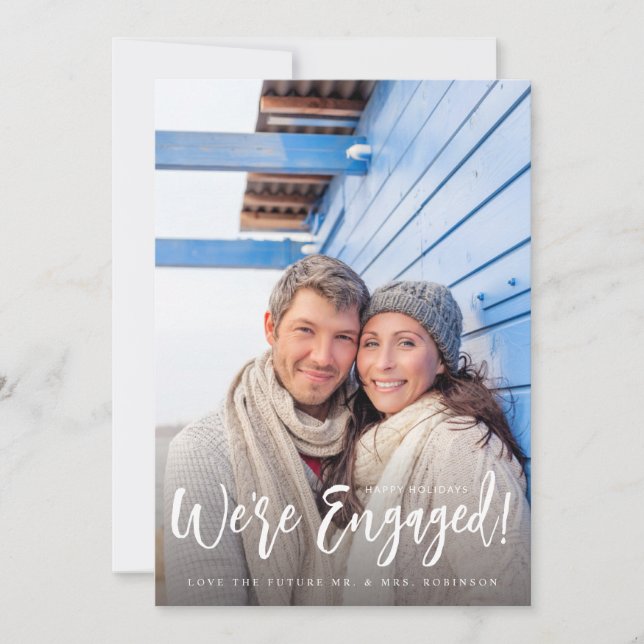 Wir sind Verlobt Minimalistisch V Foto 2 (Vorderseite)