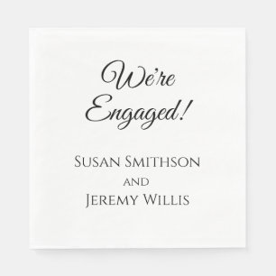 Wir sind Verlobte Engagement Party Napkins Tablewa Serviette