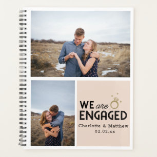 Wir sind Verlobte Fotocollage Hochzeit Planer