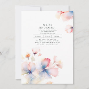 Wir sind Verlobtes romantisches Engagement Party F Einladung