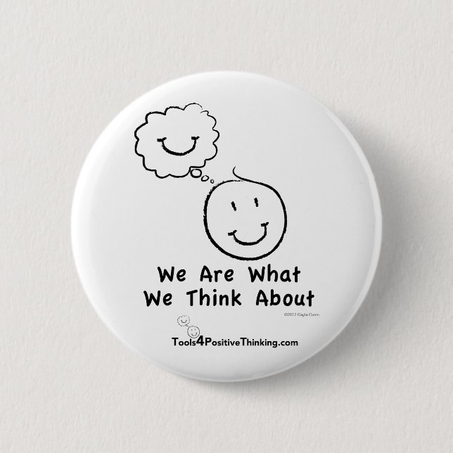 Wir sind, was wir an Standardknopf denken Button (Vorderseite)