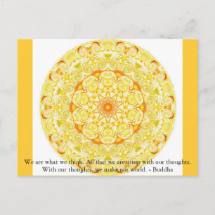 Wir sind, was wir denken. All das, was wir sind, e Postkarte