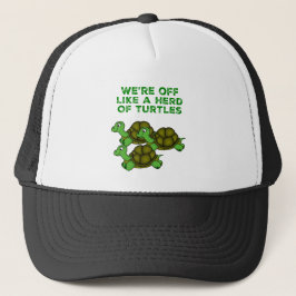 Wir sind wie eine Herde von Schildkröten abgeschni Truckerkappe