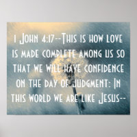 Wir sind wie Jesus Bible Vers 1 John 4:17