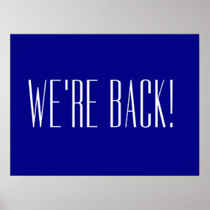 Wir sind wieder blau poster