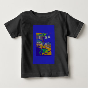 Wir sind zusammen stärker lustiges USA-Hoffnungsmu Baby T-shirt