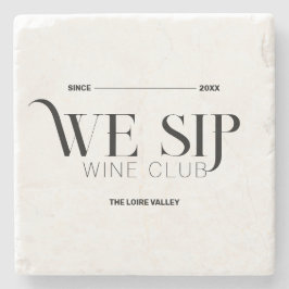 Wir Sip Wine Club Custom Wappen Anspruchsvoll Steinuntersetzer
