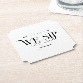 Wir Sip Wine Club Custom Wappen Anspruchsvoll Untersetzer
