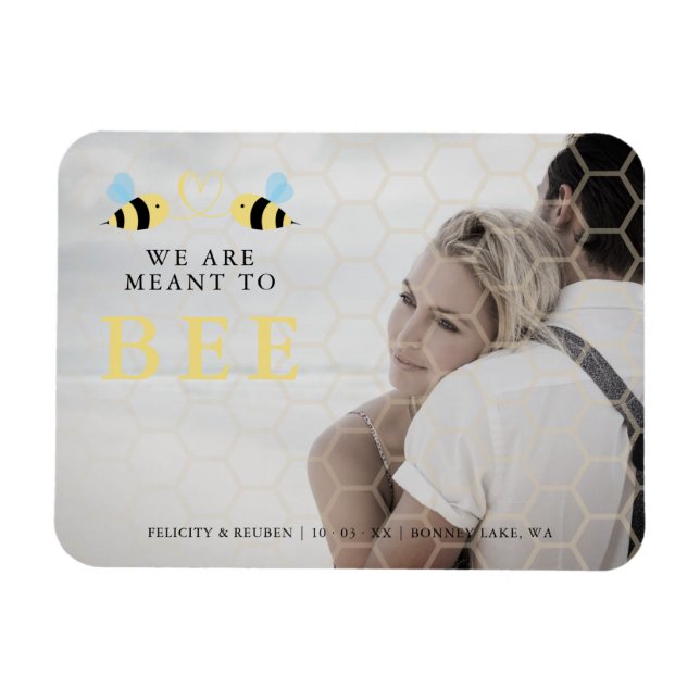 Wir sollen zwei schöne Bienen-Hochzeiten zitieren Magnet (Horizontal)