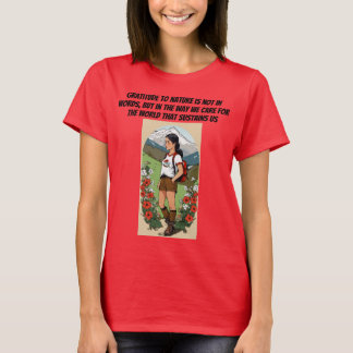 Wir sorgen uns um die Welt, die uns unterstützt T-Shirt
