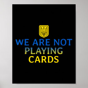 Wir spielen keine Karten, die Trump Zelensky für d Poster