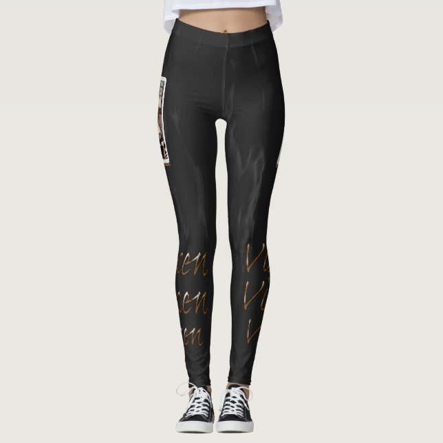 Wir spielen Vixenspiele für Vergnügungskarten Leggings (Vorderseite)