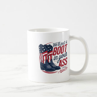 Wir stecken einen Stiefel in dein Western Cowgirl Kaffeetasse