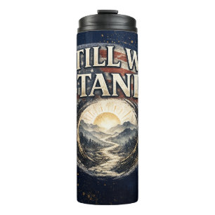 Wir stehen immer noch patriotischer Tumbler Thermosbecher