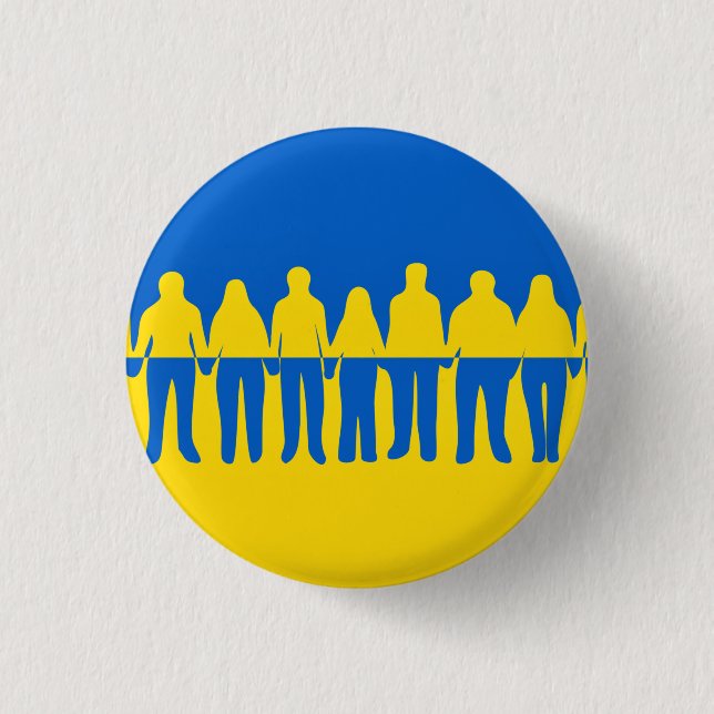 Wir stehen mit dem Support Button in der Ukraine - (Vorderseite)