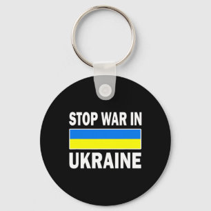 Wir stehen mit der Ukraine Freie Ukraine Stopp Kri Schlüsselanhänger