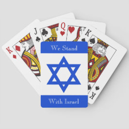 Wir stehen zu Israel Spielkarten