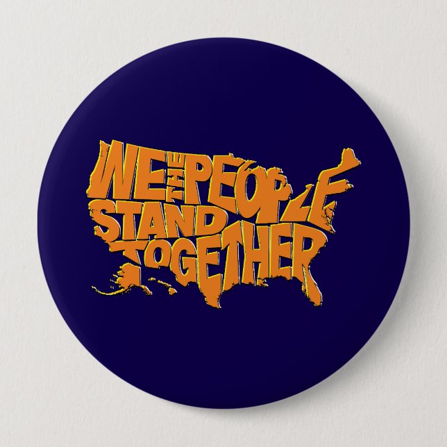 Wir stehen zusammen button (Vorderseite)