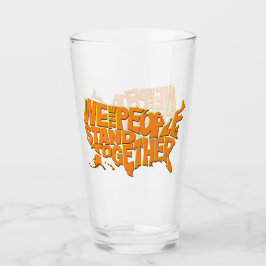 Wir stehen zusammen glas