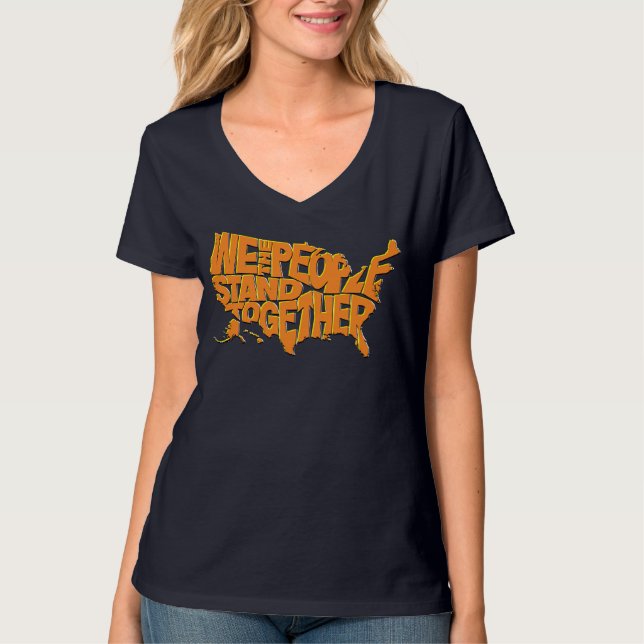 Wir stehen zusammen T-Shirt (Vorderseite)