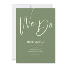 Wir stellen eine grüne Minimalistische Hochzeitsei