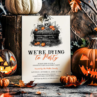 Wir sterben beim Party Halloween-Party Einladung