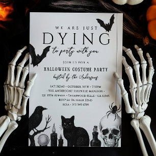 Wir sterben daran, gotisches Halloween-Party zu Pa Einladung