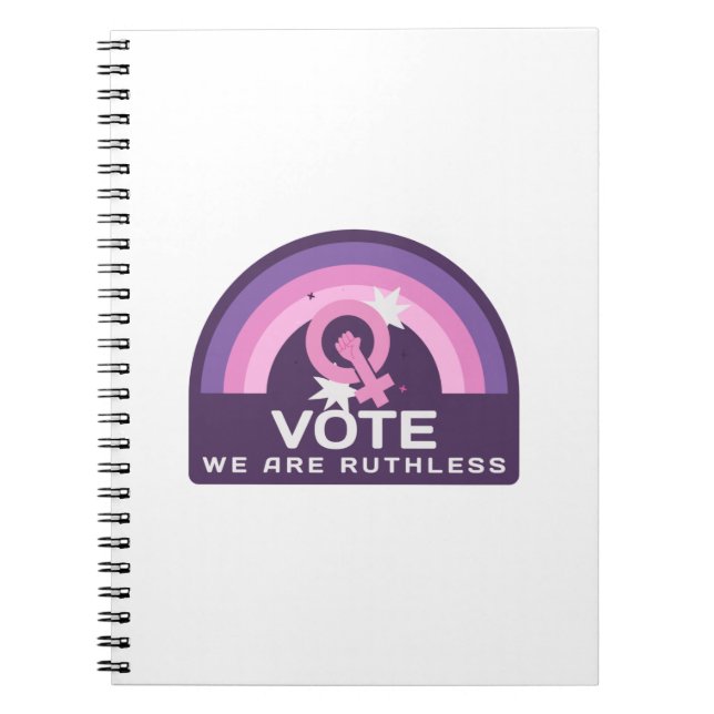 Wir stimmen unbarmherzig notizblock (Vorderseite)