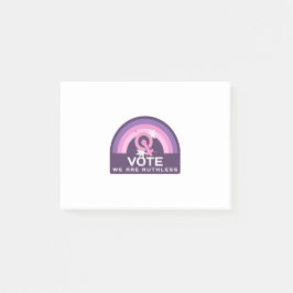 Wir stimmen unbarmherzig post-it klebezettel