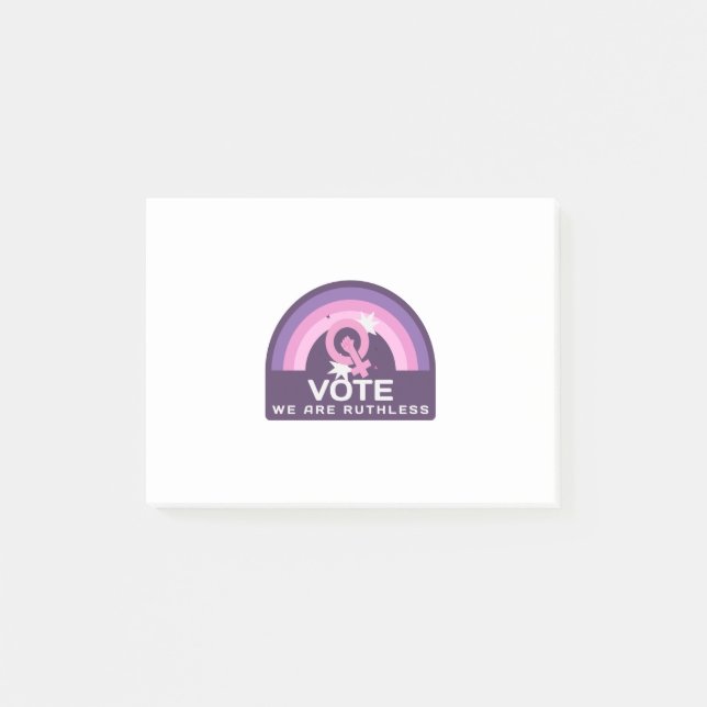 Wir stimmen unbarmherzig post-it klebezettel (Vorderseite)