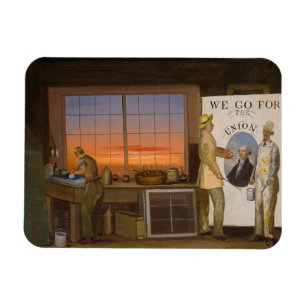 "Wir streben die Gewerkschaft", c.1840-1850 an (Ö Magnet