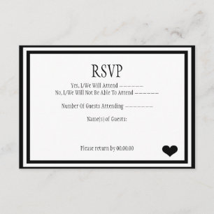 Wir taten es UAWG RSVP Karte