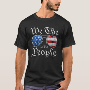 Wir The People USA Funny 4. Juli Amerikanische Fla T-Shirt