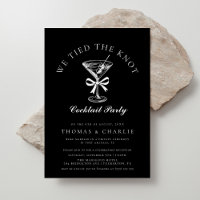 Wir tippten das Knot Cocktail Party Black Wedding