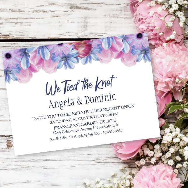 Wir tippten die Hochzeitsempfehlung des Knotens Einladung (Von Creator hochgeladen)
