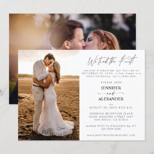 Wir tippten die Knot 2 Foto Hochzeitsempfehlung Einladung