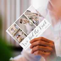 Wir tippten die Knot Elopement-Postkarte