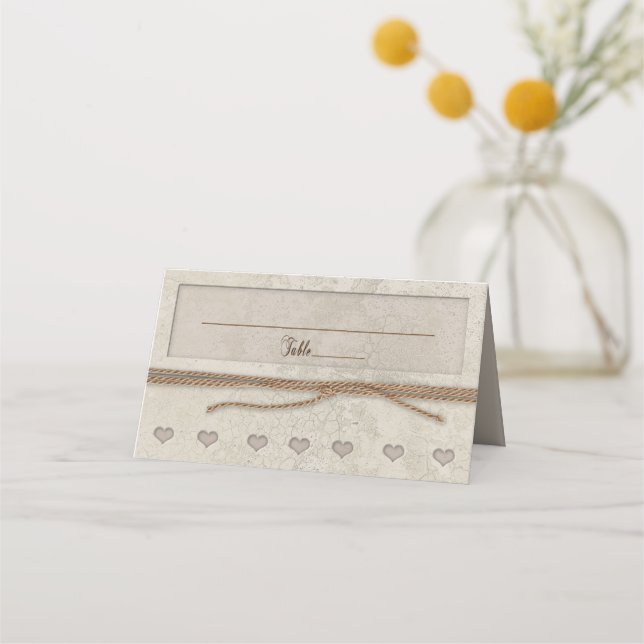 Wir tippten die Knoten zu Matching Platzkarte (Vorderseite)