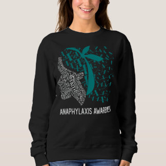 Wir tragen Aquamarin für Anaphylaxie-Bewusstsein Sweatshirt